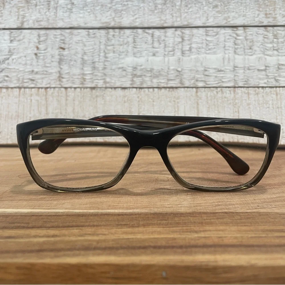 MICHAEL KORS MK254  Square Brown Black Gradient Fade Full Rim Frames 50-17-130